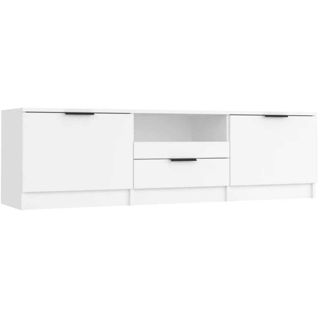Console porta TV con cassetti bianco