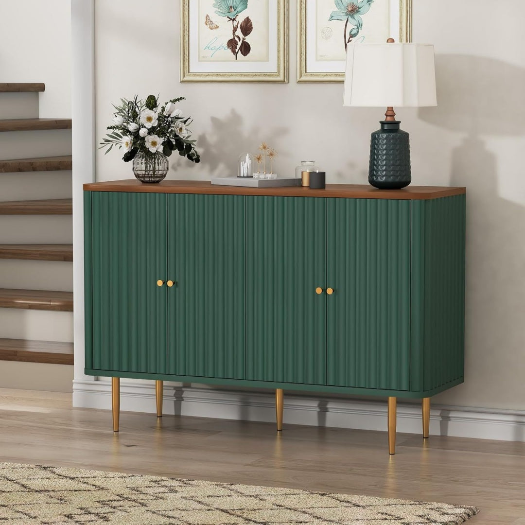 Madia contenitore in MDF verde