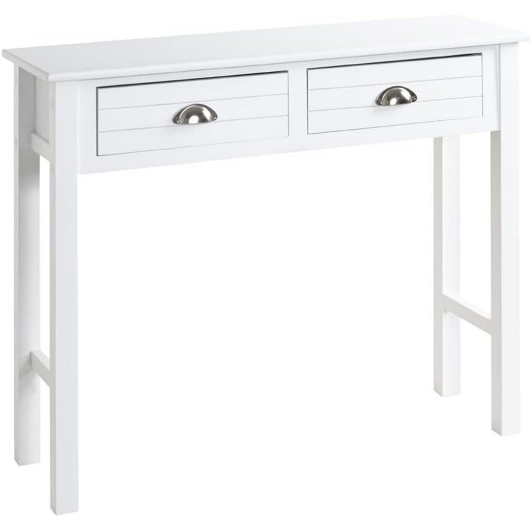 Divano confortevole con cassetti in legno massello bianco