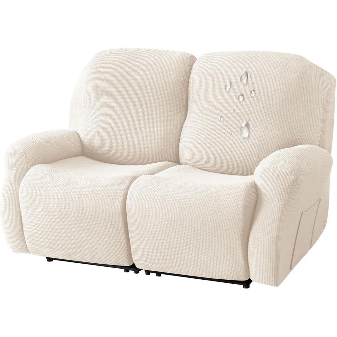 Divano confortevole fodere divano reclinabile resistenti all'acqua, bianco