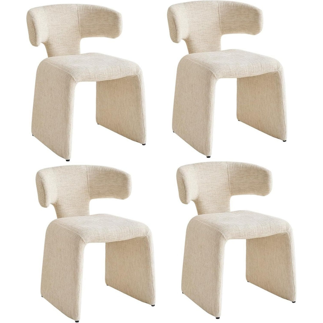 Arredo per soggiorno rivestimento in tessuto beige