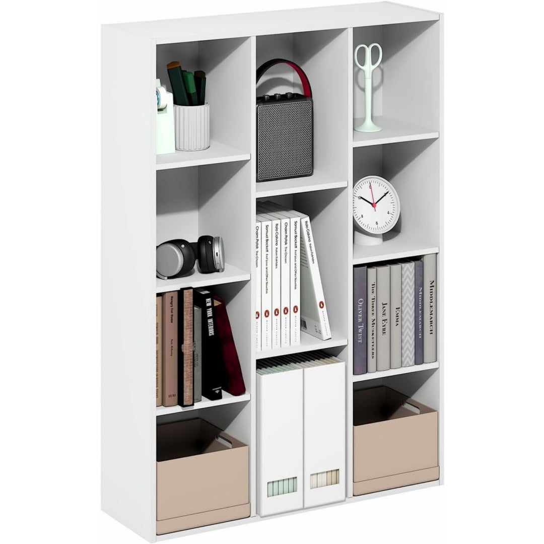 Mobile libreria Furinno Luder, Libreria cubi, libreria bianco