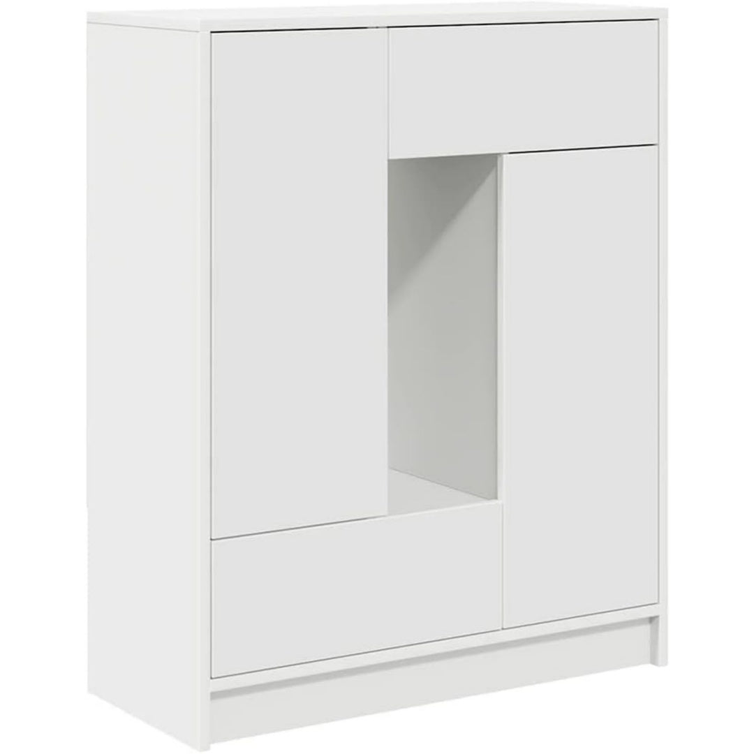Madia contenitore con cassetti bianco
