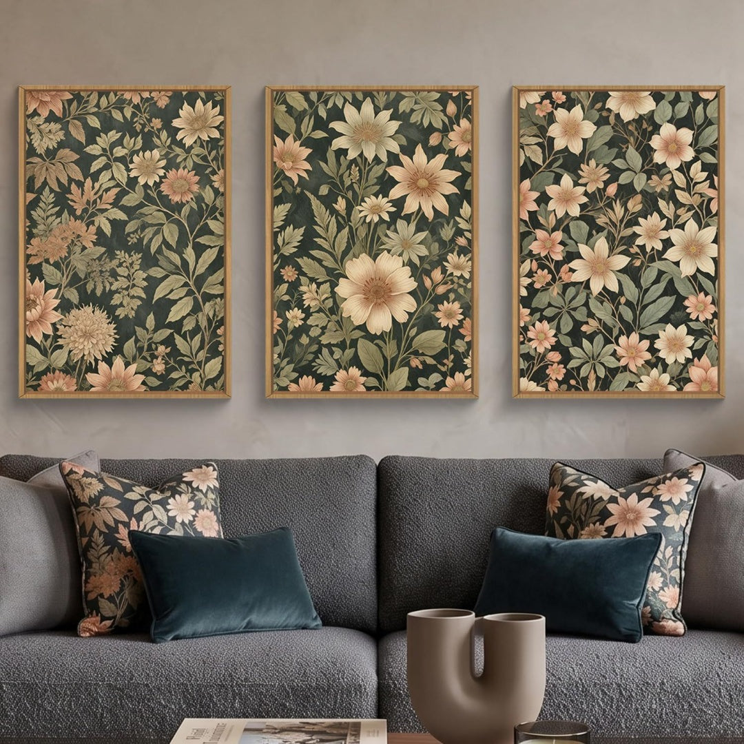 Arredo per soggiorno stile vintage naturale