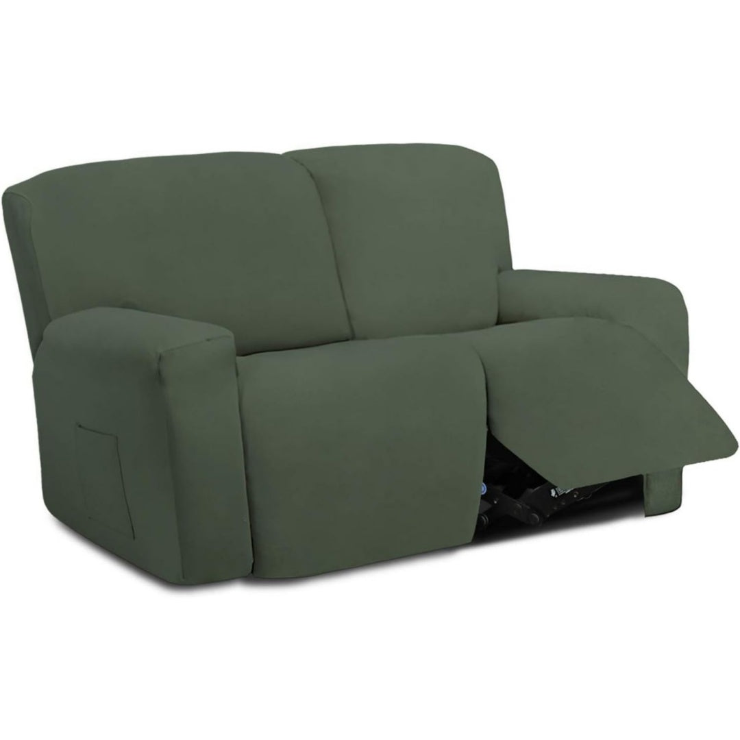 Divano confortevole reclinabile verde