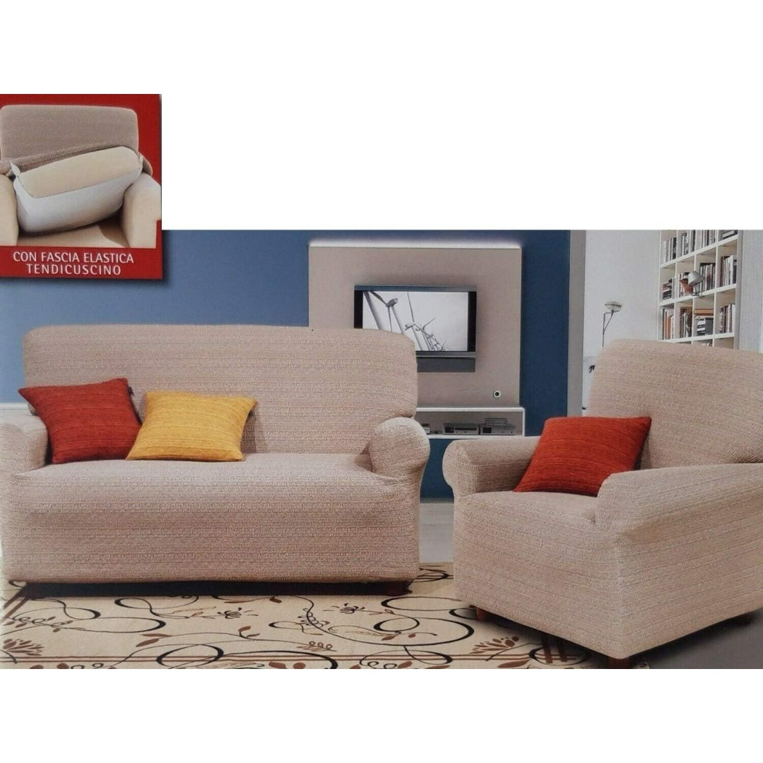 Divano confortevole Dalila Casa Copridivano Trendy (Beige, beige